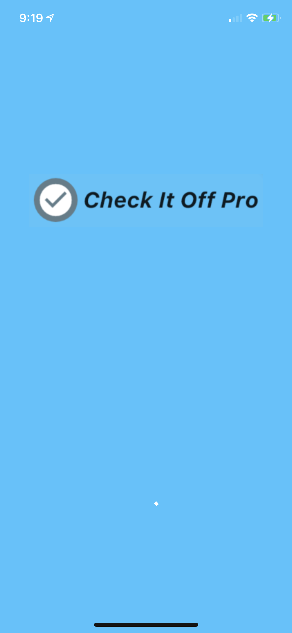 Check It Off Pro Launch Screen