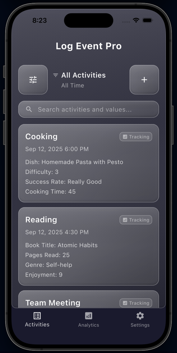 Theme customization settings